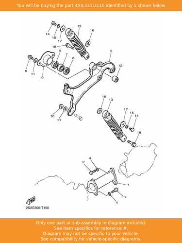 Yamaha rear arm - yamaha, comp