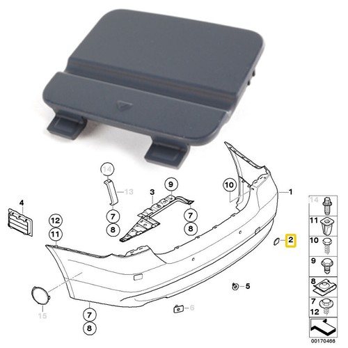 Rear bumper tow - towing, eye