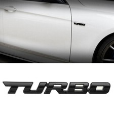 3D TURBO Letter Sport Sticker Emblem Badge Metal Car Styling Decal Logo Black