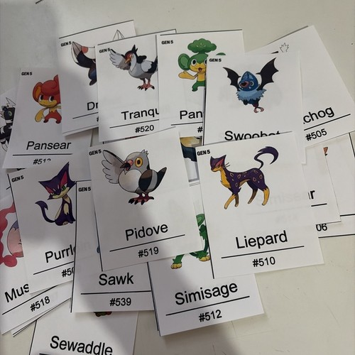 Pokemon binder placeholders - pokemon,
