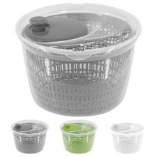 Salad Spinner Plastic Vegetable Large Veg Leaf Colander Dryer Drainer Bowl
