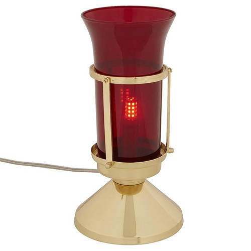 Sanctuary lamp with ruby globe - sanctuary,