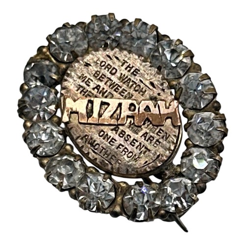 Victorian mizpah brooch - mizpah,