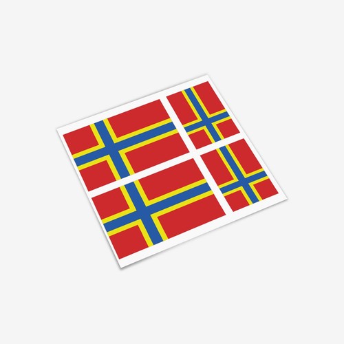 Orkney flag stickers - stickers, 3"