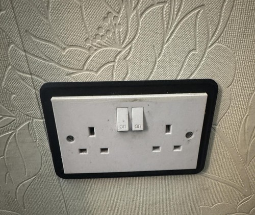 Double socket switch surround - double,