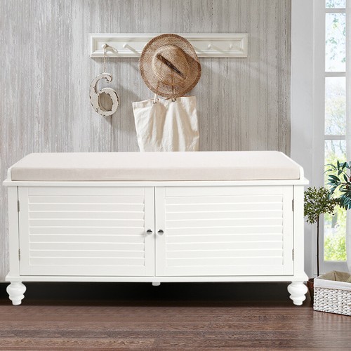 Modern wood shoe bench - wood,
