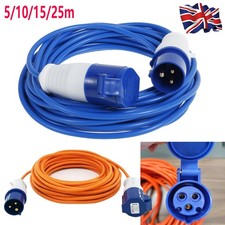 5m-25m Electric Mains Hook Up Cable Waterproof for Camping Caravan Motorhome