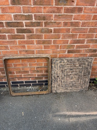 Cast iron manhole cover - iron,