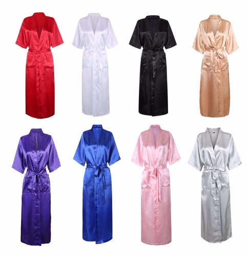 Long silky kimono - long,