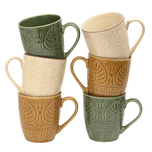 Set stoneware mugs - set,