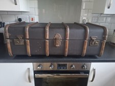 vintage large old suitcase