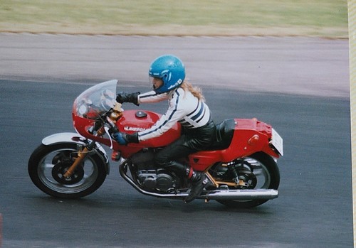 Vintage ladies motorcycle - vintage,