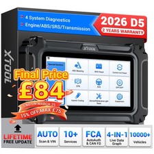 2026 XTOOL D5 OBD2 Scanner