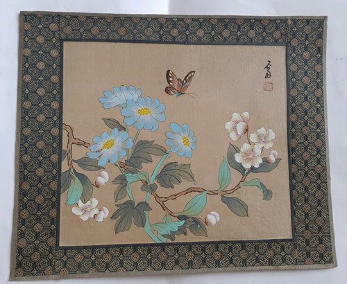 Vintage painting silk - vintage,