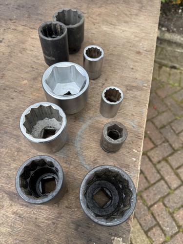 Sockets various sizes - 3/4",