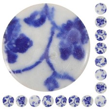 Blue and White Porcelain Fragments Ceramic Tiles Broken for Mosaics