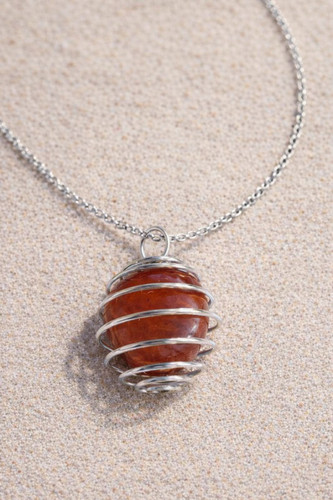 Raw crystal necklace - raw,