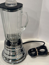 WARING 50TH ANNIVERSARY CHROME BEE HIVE BLENDER WITH CLOVER SHAPE 5 CUP 34BL87