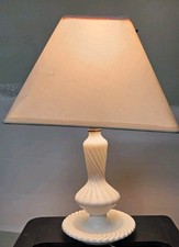 Vintage Milk Glass Bedside