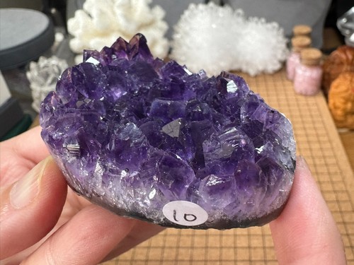 Natural amethyst cut geode - amethyst,