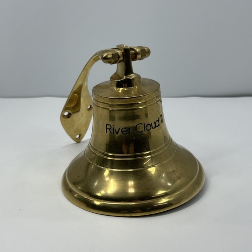 Vintage solid brass ships - vintage, bell