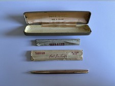 1959 Yard O Led De Luxe Ballpen in Rolled Gold with Original Box & Instructions
