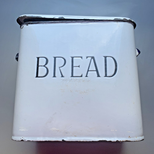 Vintage enamel bread - enamel,