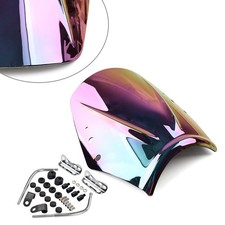 Motorcycle Windshield Wind Screen Deflector Wind Shield  Universal Dark-Iridium