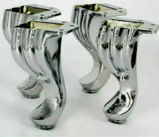 CHROME ANTIQUE FURNITURE LEGS