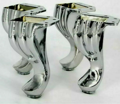 Chrome antique furniture legs - chrome,