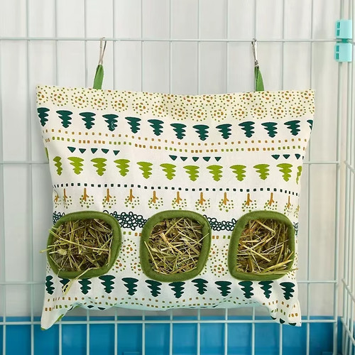 Hole hanging hay feeding bag - hanging,