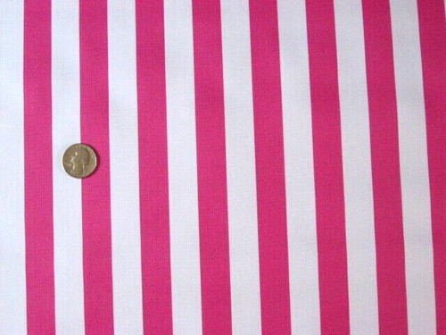Pink stripe vinyl oilcloth - vinyl,