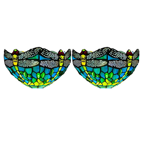 Pair tiffany style wall - 2,