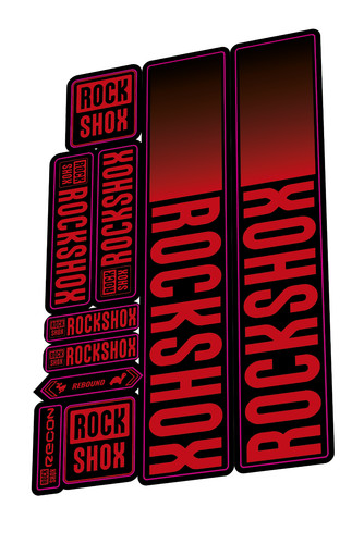 Rockshox recon fork decal kit - rockshox,