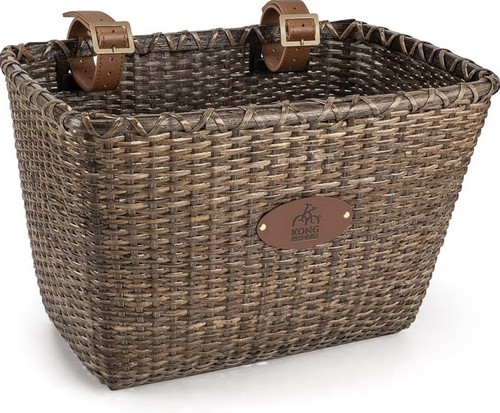 Rattan bike basket front - rattan,