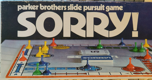 Sorry board game - board, 1972