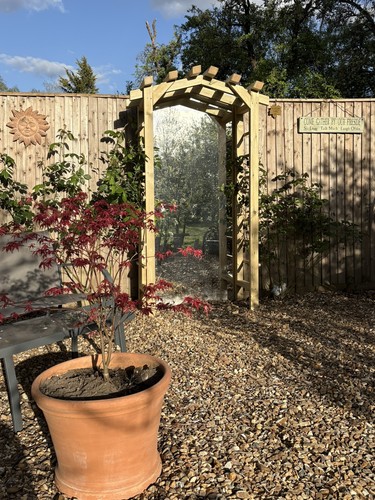 Wooden garden rose - wooden, archway