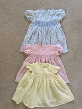 3 Beautiful Hand Smocked Girls