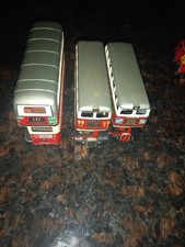 3 vintage dinky toy busses