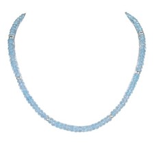 Blue Topaz Necklace - Gemstone