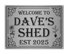 Personalised Shed Sign Plaque