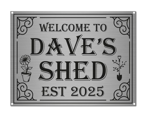 Personalised shed sign - shed, plaque
