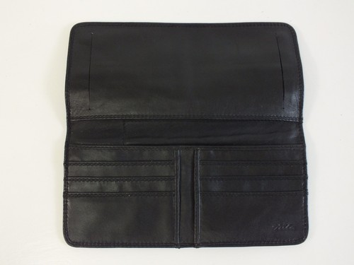 Tula black leather wallet - leather,