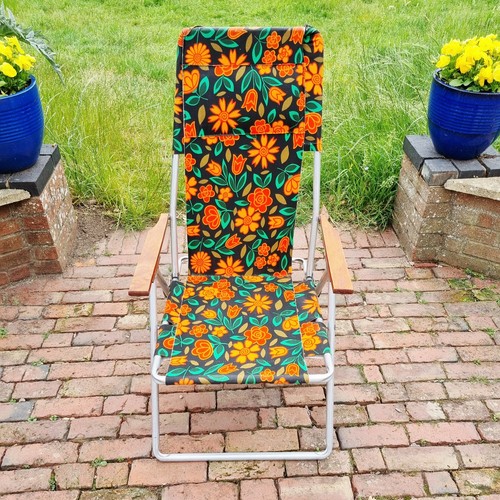 Vintage garden deck chair - garden,