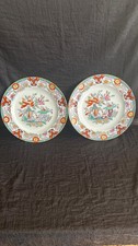 Pair of Antique Mason’s Patent Ironstone China Plates - Imari Style, 21 cm, c.19