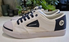 DUNLOP GREEN FLASH OG. MENS SIZE 9 UK TRAINERS. WHITE/BLUE 