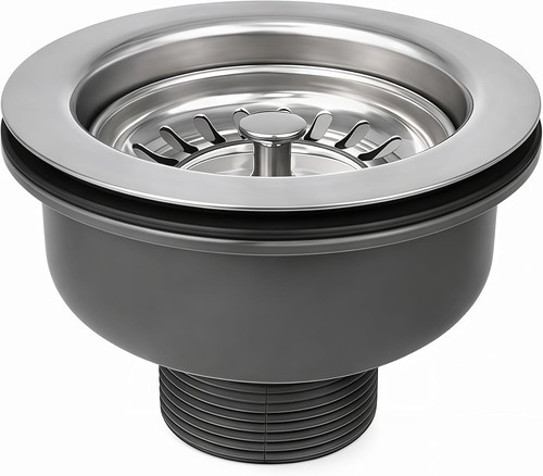 114mm sink waste stainless - 114mm,