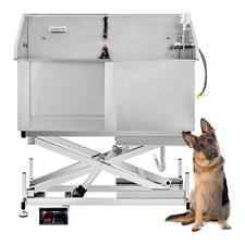 CO-Z 1270MM Dog Grooming Tub with Electric Lift 50" Pet Wash Station for Home
