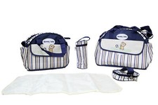 5pcs Baby Nappy Changing Bag Set Diaper Bags Shoulder Handbag Mommy Bag Newborn