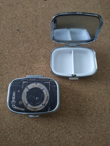 Vintage camera pill - box, case